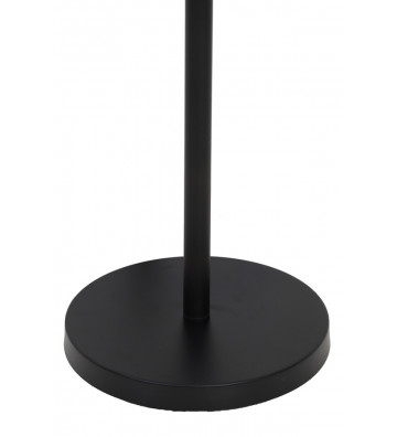 Basic black metal lamp with circular base H148cm
