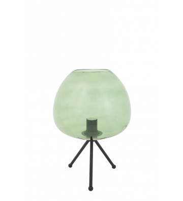 Lampada da tavolo Mayson in vetro verde Ø30xH43cm - Light&Living - Nardini Forniture