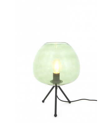 Lampada da tavolo Mayson in vetro verde Ø30xH43cm - Light&Living - Nardini Forniture