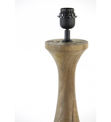 Lampada da tavolo Nicolo in legno naturale H55cm - Light&Living - Nardini Forniture