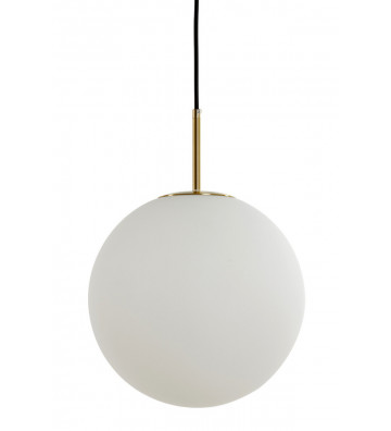 Lampadario Sfera bianca opaca e oro Ø40cm - Light&Living - Nardini Forniture