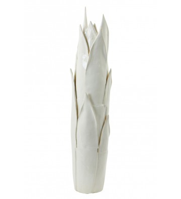 Vase White ceramic tulip H82cm - Light&Living - Nardini Forniture