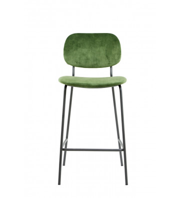 H92cm Green Velvet Stool Chair - Light&Living - Nardini Forniture