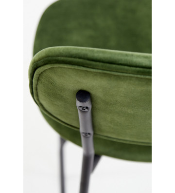 Sedia sgabello in velluto verde H92cm - Light&Living - Nardini Forniture