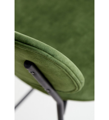 H92cm Green Velvet Stool Chair - Light&Living - Nardini Forniture