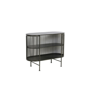 Modern black metal console 3 shelves 100x40xH80cm - Light&Living - Nardini Forniture