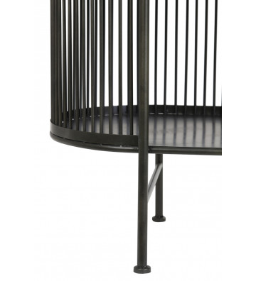 Consolle moderna in metallo nero 3 ripiani 100x40xH80cm - Light&Living - Nardini Forniture