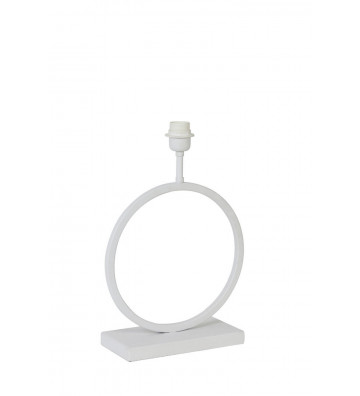 Lampada da tavolo Cerchio in metallo bianco H42cm - Light&Living - Nardini Forniture