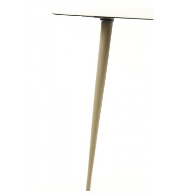 Side Table Menol in brown metal 49x44xh42cm