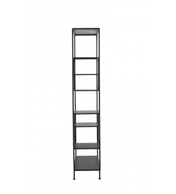 Rounded metal etagere matte black 100x37xH206cm - Light&Living - Nardini Forniture