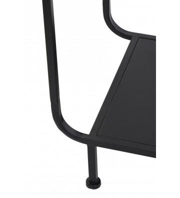 Rounded metal etagere matte black 100x37xH206cm - Light&Living - Nardini Forniture