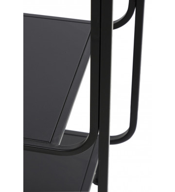 Rounded metal etagere matte black 100x37xH206cm - Light&Living - Nardini Forniture