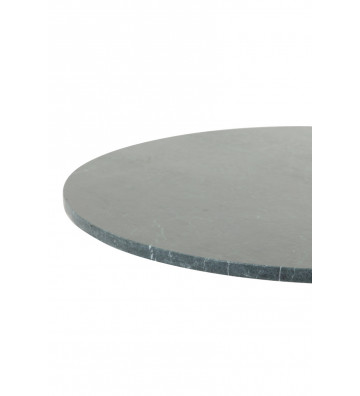 Side Table rotondo in marmo verde e oro Ø61xh41cm - Light&Living - Nardini Forniture