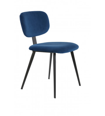 H80cm Blue Velvet Dining Chair - Light&Living - NardinI Supplies