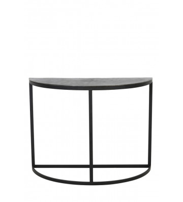 Side Table Black Metal Peto 100x42xh76cm - Light&Living - Nardini Forniture
