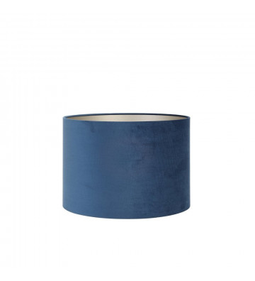 Paralume a cilindro in velluto blu petrolio 50xh38cm - Light&Living - Nardini Forniture