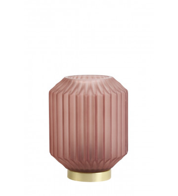 Lampada da tavolo con led rosa e oro Ø13xh17cm - Light&Living - Nardini Forniture