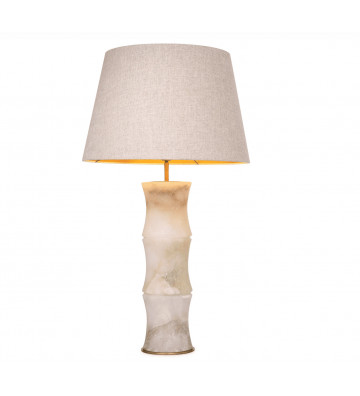 Bonny table lamp in white alabaster h88cm - Eichholtz - Nardini Forniture
