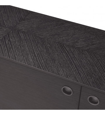 Modern low furniture in grey and bronze oak 180xh82cm - Eichholtz - Nardini Supplies