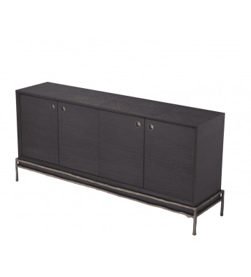 Modern low furniture in grey and bronze oak 180xh82cm - Eichholtz - Nardini Forniture
