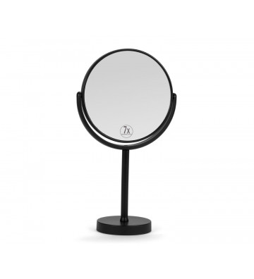 Matt black magnifying mirror x7 - andrea house - nardini forniture