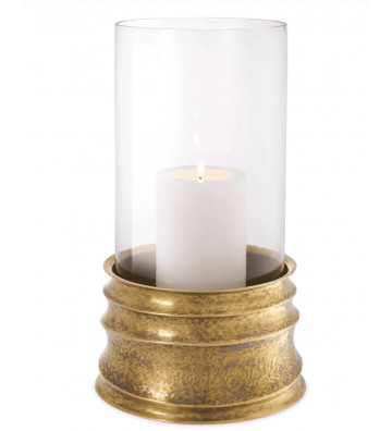 Classic Gilardon Lantern in glass and gold h40cm - Eichholtz - Nardini Forniture