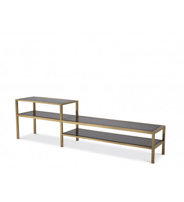 Furniture made of smoked glass and brass - 3 shelves - Eichholtz - Nardini Forniture