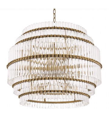 Scottsdale lamp in brass and crystal 5 levels - Eichholtz - Nardini Forniture