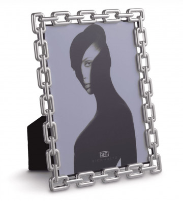 Silver chain photo frame 15.5xH21cm - Eichholtz - Nardini Forniture