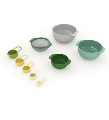 Set 9 bowls soft colors Nest Plus - Joseph Joseph - Nardini Forniture