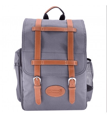 Gray "Escapade" picnic backpack - 4 people