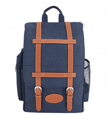 Blue "Escapade" picnic backpack - 4 people