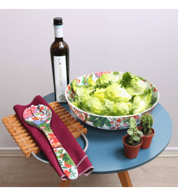 Pair of cutlery Salad in melamine 33cm - Les Jardin de la Comtesse - Nardini Forniture