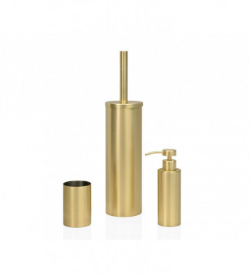 Gold stainless steel dispenser Ø5.5x19,5cm - Andrea House - Nardini Forniture