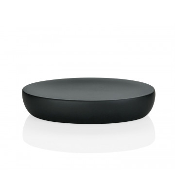 14x9cm matt black soap holder - Andrea House - Nardini Forniture