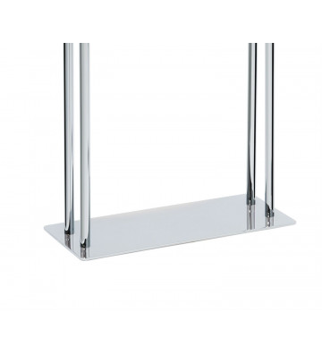 Stainless steel and acrylic towel rack H83cm - Andrea House - Nardini Forniture
