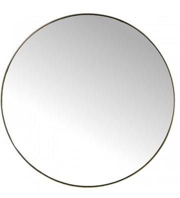 Golden metal mirror with a diameter of 116cm. Gold round mirror.
Diameter: 2x116x116cm
