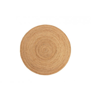 Round rug in natural jute...