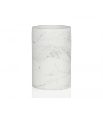 Cylindrical brush holder with marble effect - Andrea House - Nardini Forniture