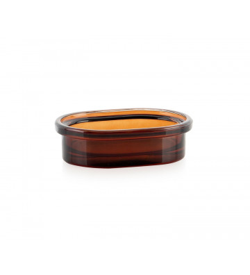 Soap dish in amber glass