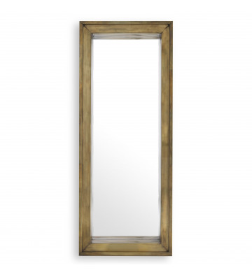 Magenta rectangular mirror col. gold 200x80x20cm